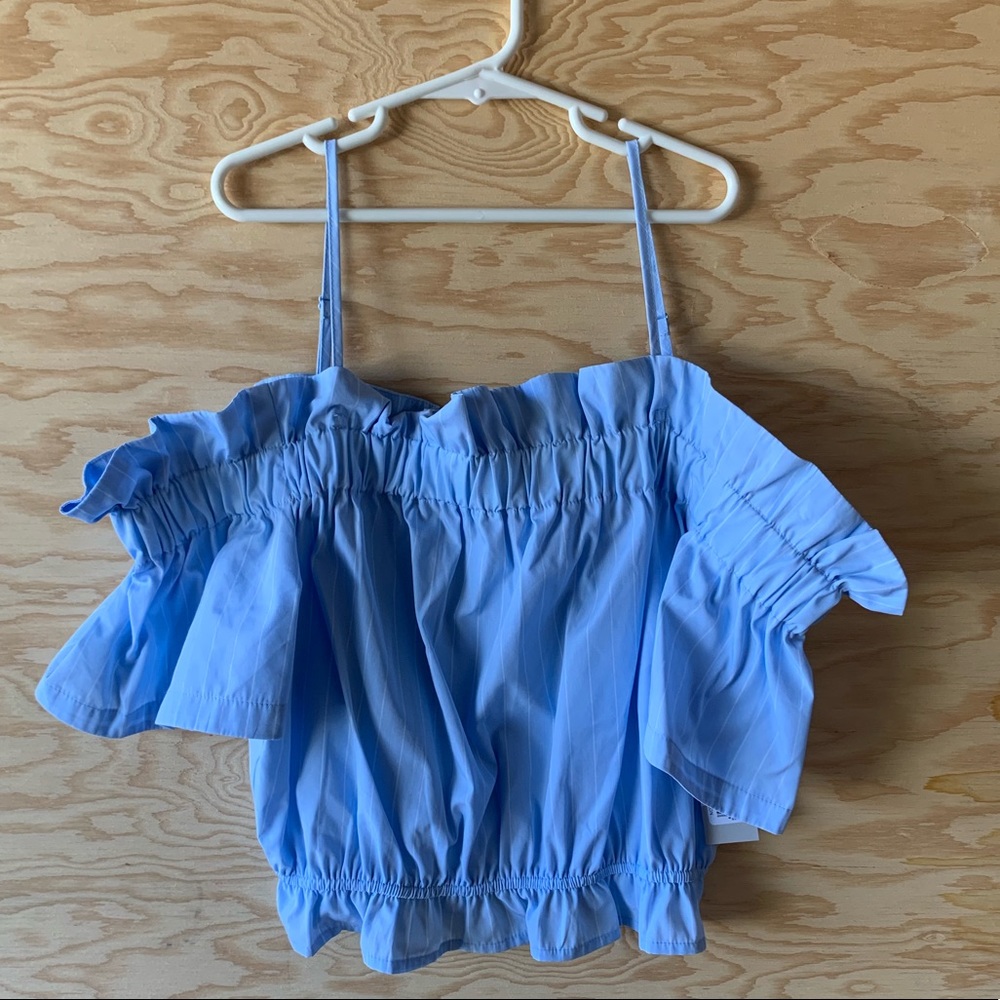 Stripped off the shoulder top
